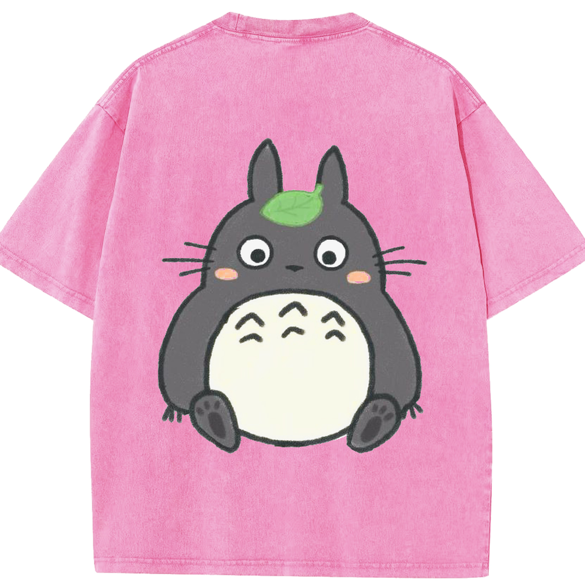 （画像用） となりのトトロ 草壁メイ 草壁サツキ My Neighbor Totoro Satsuki Kusakabe Mei Kusakabe 綿100% ヴィンテージ風 半袖Tシャツ（背面プリント）